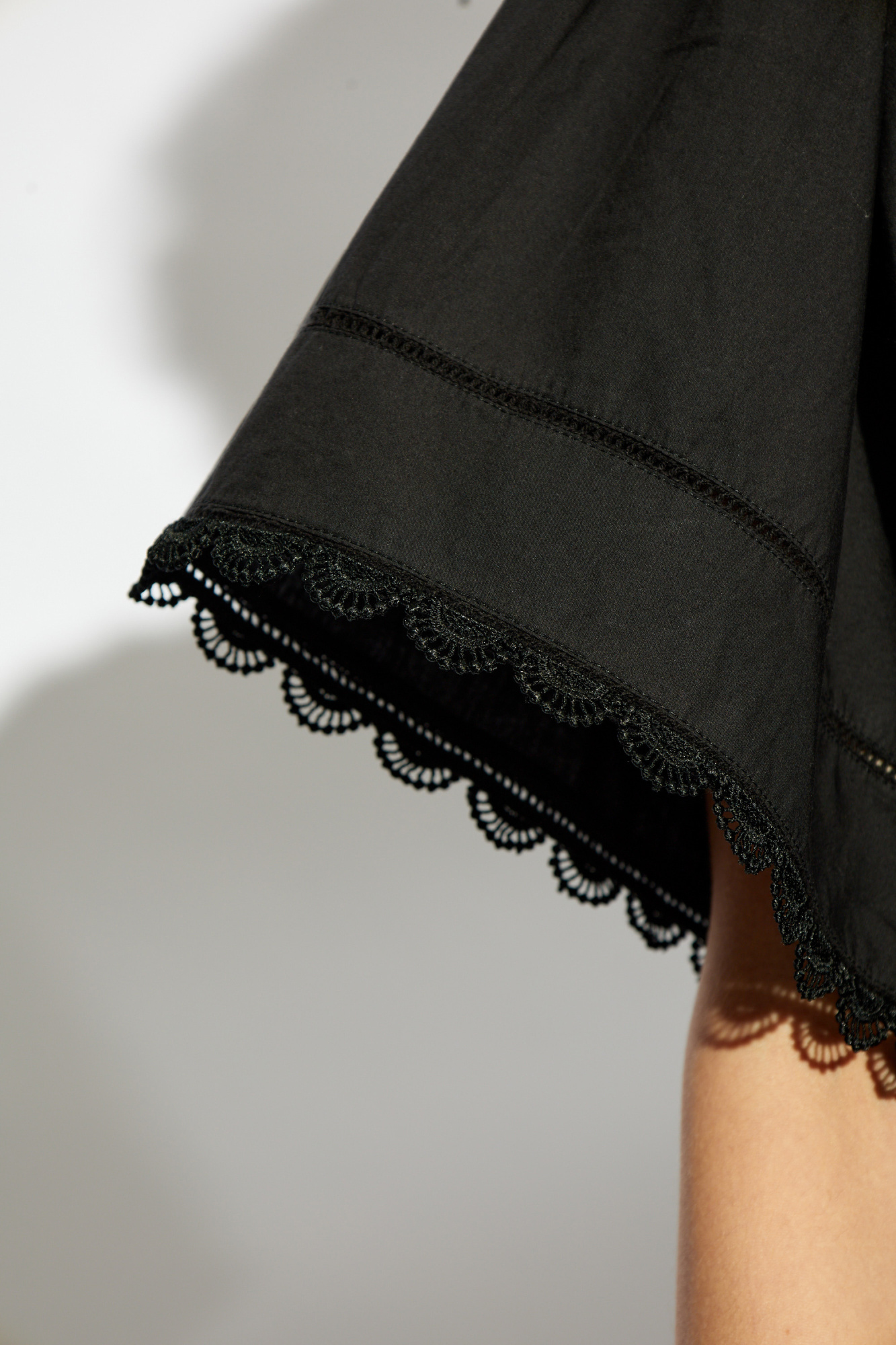 ULLA JOHNSON ブラック花柄ワンピースMA40 ULLA JOHNSON ブラック花柄ロングワンピースMA40